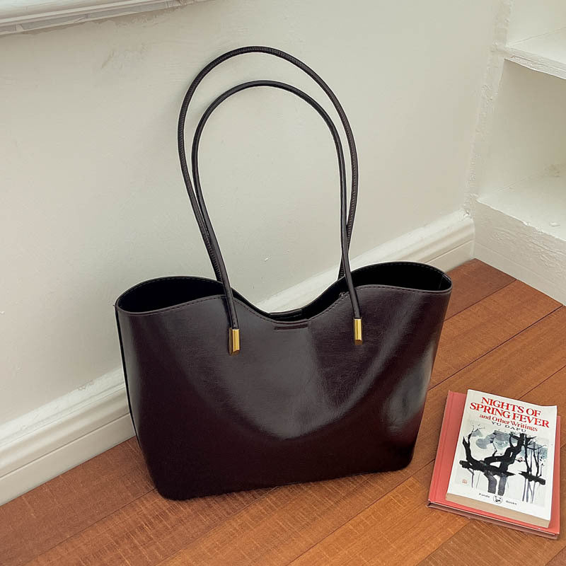 WoElegant Faux Leather Tote Bag Bowlift
