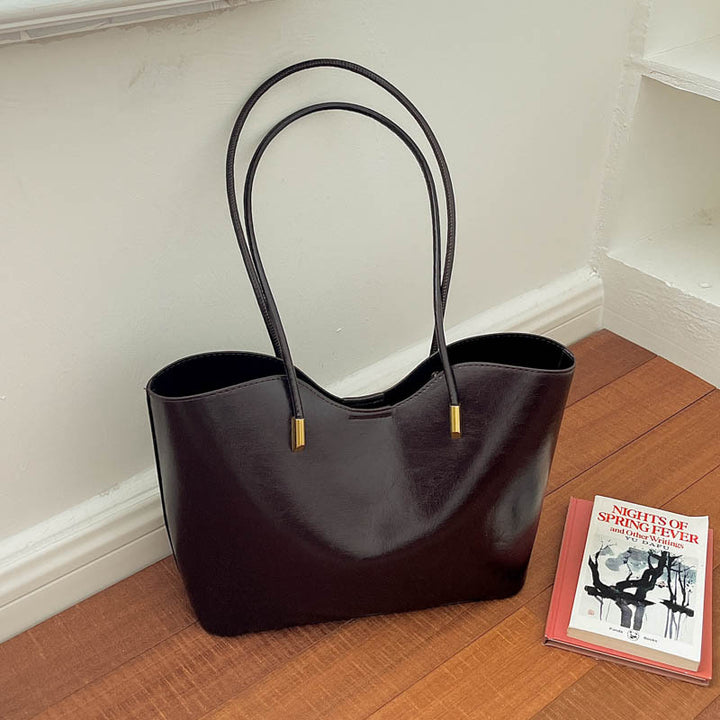 WoElegant Faux Leather Tote Bag Bowlift