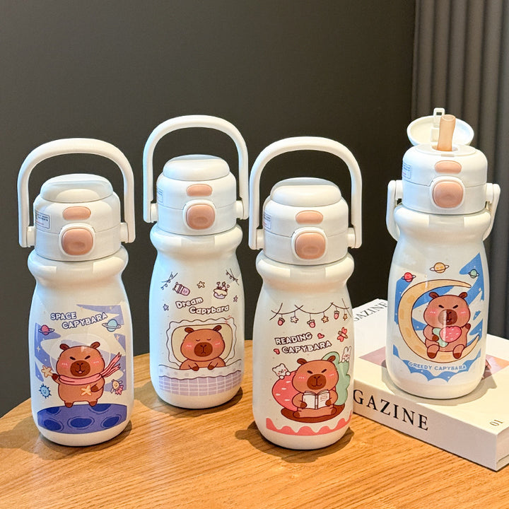 Women's insulated drinking bottle with animal-friendly design Bowlift
