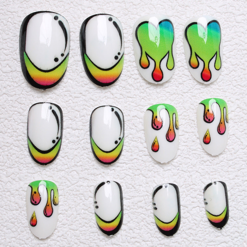 Artistic Abstract Nail Art Bowlift