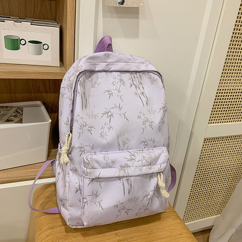 Minimalist Bamboo Print Backpack