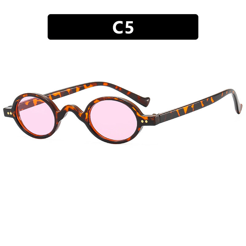 Women's round sunglasses with distinctive design and high-quality plastic frame Bowlift