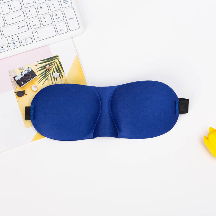 Unisex nan light-blocking travel mask with thermoformable nylon cover and wide comfort band Bowlift