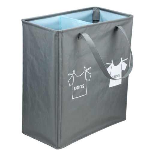 Laundry separator basket with handles and compartments Bowlift