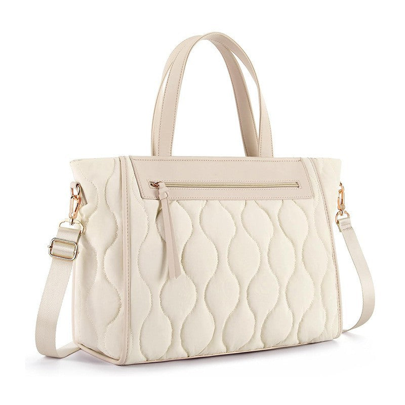 Fashionable and Elegant Shoulder Bag with Textured Design Bowlift