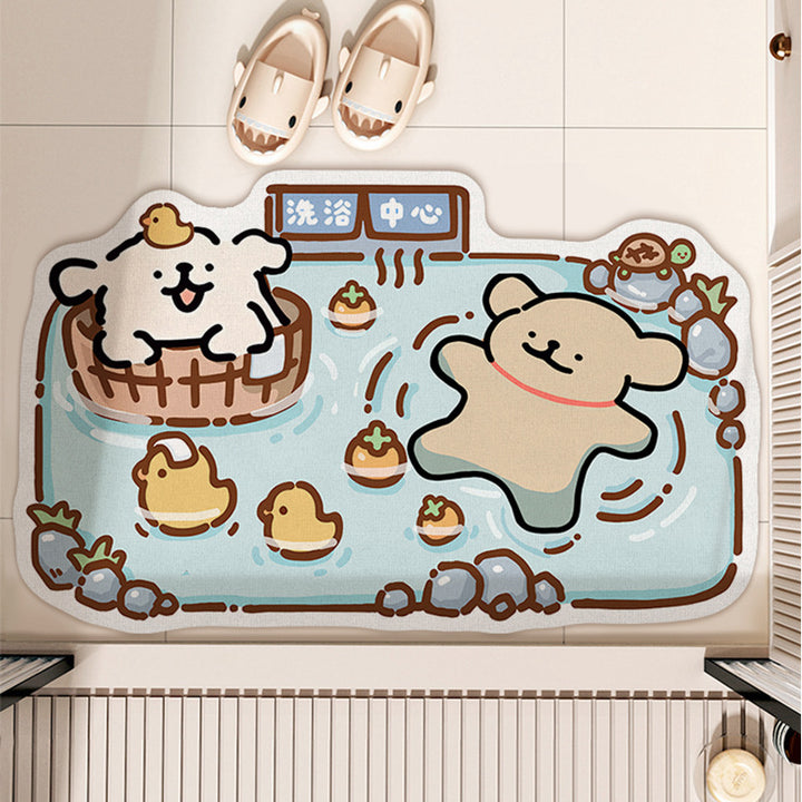 Playful Good Luck-Themed Entryway Mat