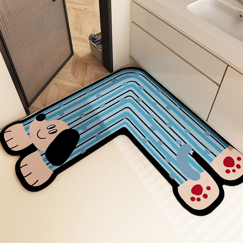 Fun-Filled Cartoon-Themed Bath Mat Bowlift