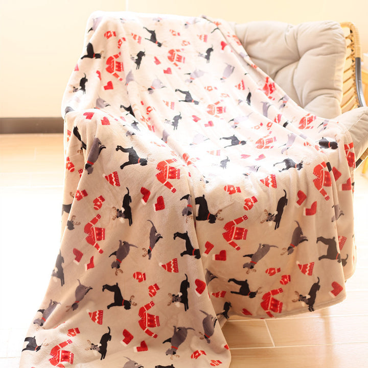 Cozy Unicorn-Themed Fleece Hoodie Blanket