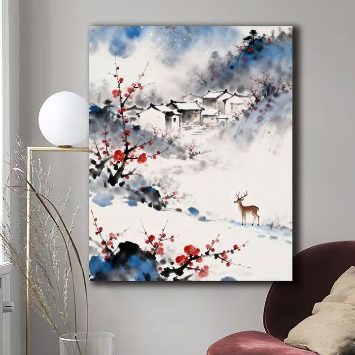 Nature Scene Watercolor Canvas Art Bowlift