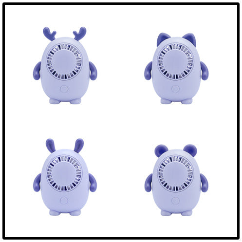 Unisex Portable Hand Fan in Cute Animal Design Bowlift