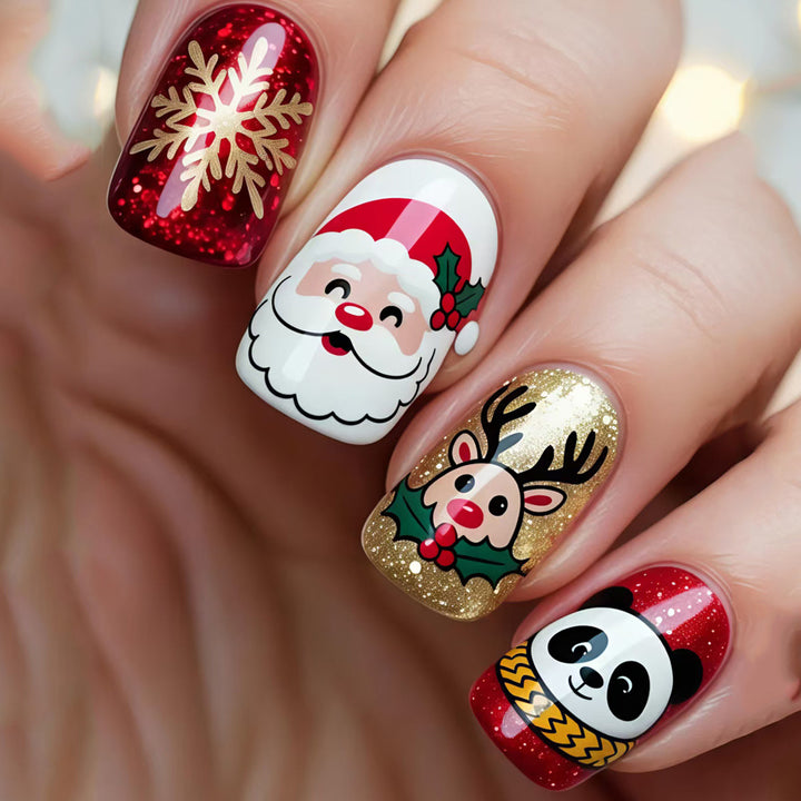 Creative Christmas Art Nails Bowlift
