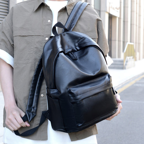 Durable Leather-Accented Daily Backpack Bowlift