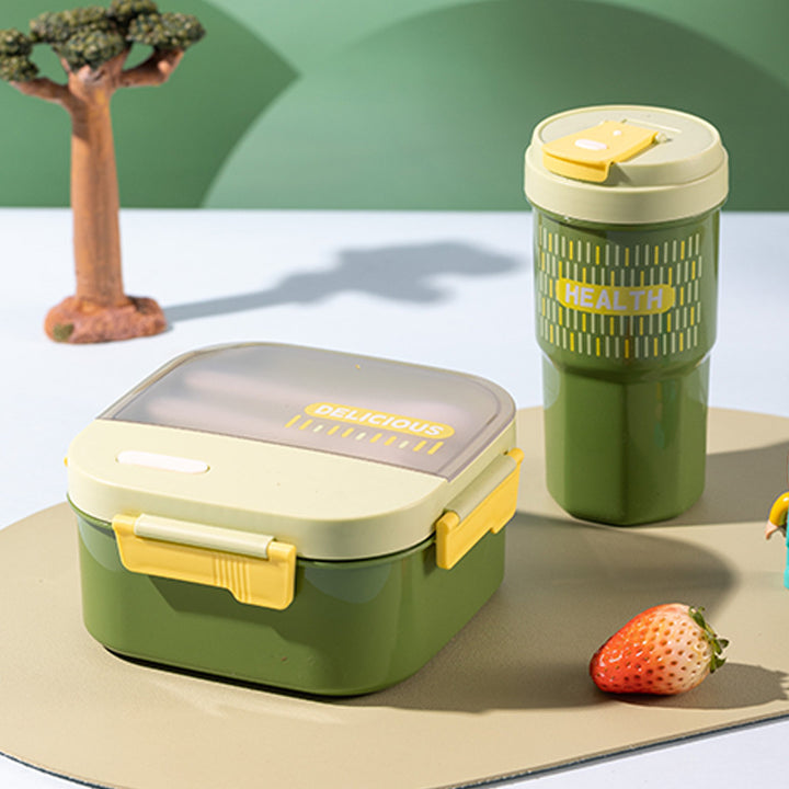 Versatile Leak-Proof Lunch Box with Utensils