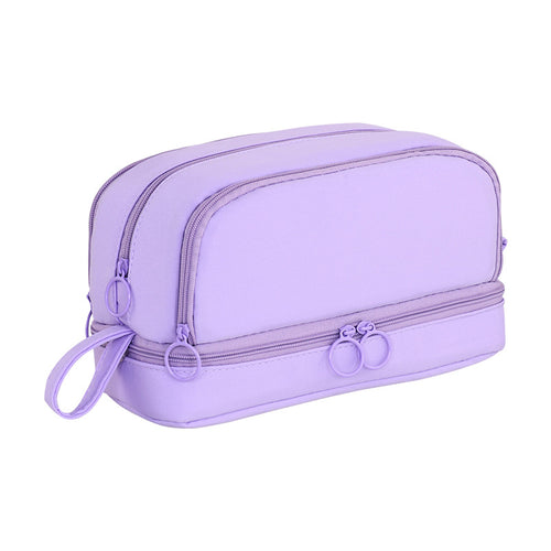 Multifunctional stationery case with transparent compartment design Bowlift