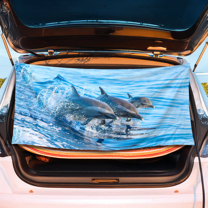 Luggage protection cover with maritime shell design Bowlift