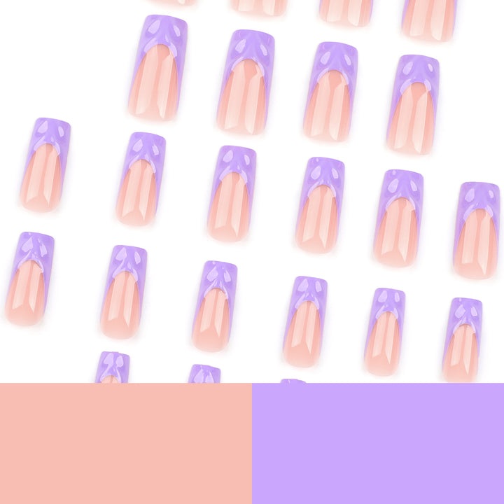 Artificial Nail Extensions with Elegant Gradient Bowlift