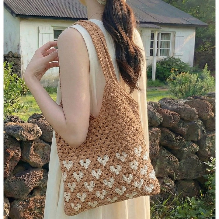 Sustainable and Handmade Macrame Shoulder Bag Bowlift