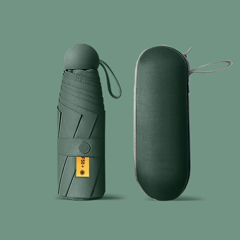Compact UV protection folding umbrella with travel sleeve Bowlift
