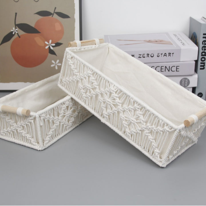 Handcrafted Macrame Storage Basket