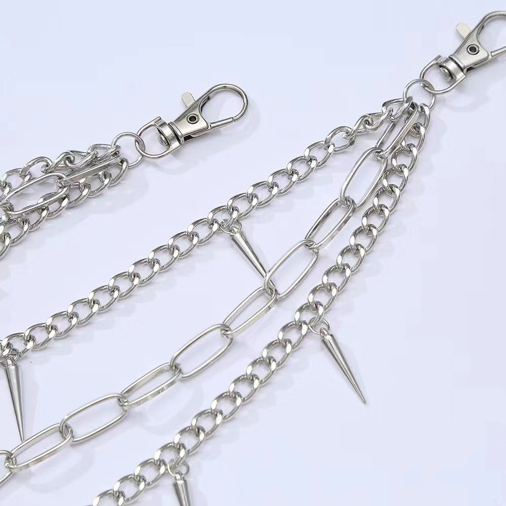 Fashionable chain belt with spiked details Bowlift