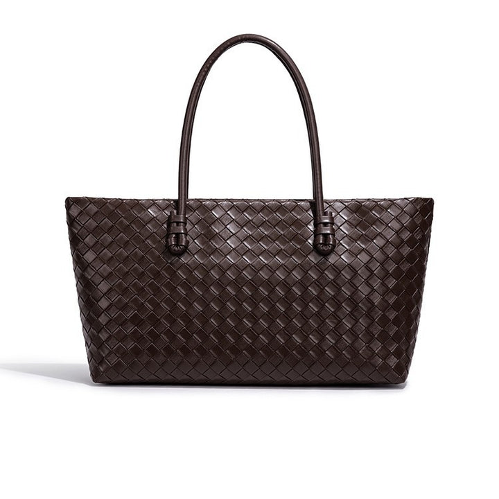 Woven Leather Tote Bag Bowlift
