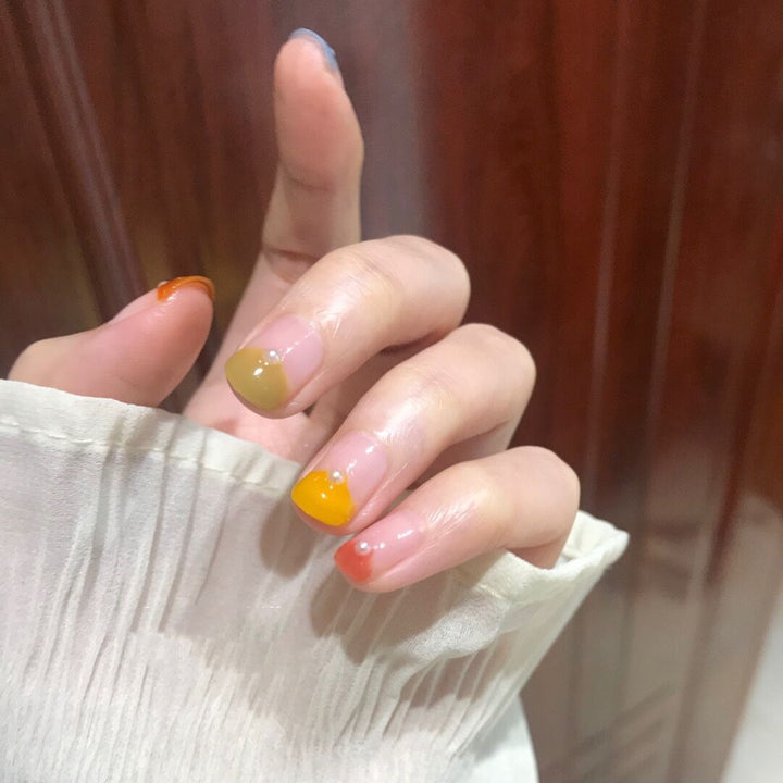 Creative art nails with colorful gradient Bowlift