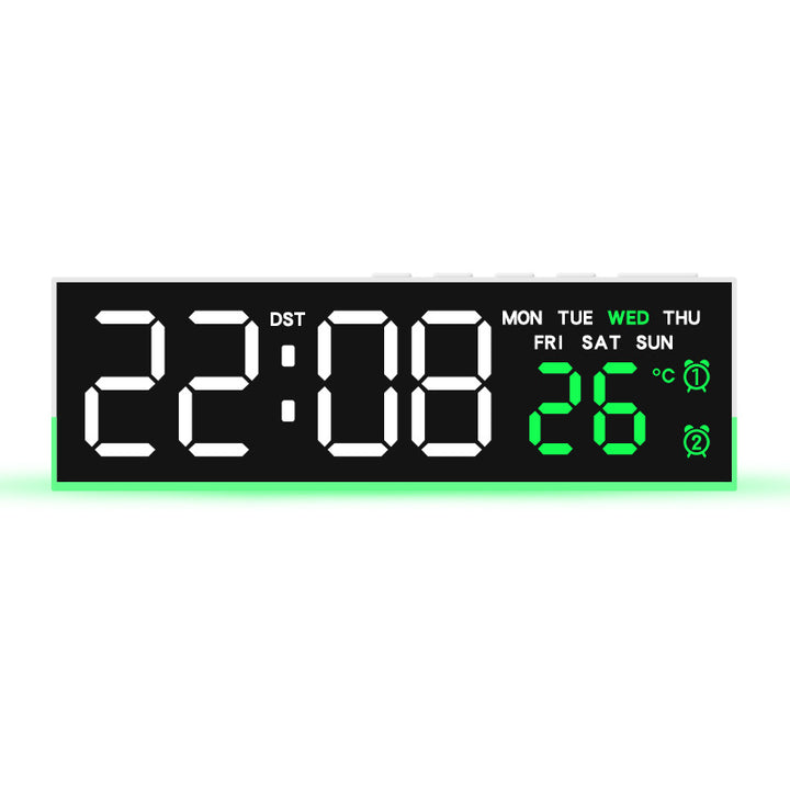 Digital Multifuntional LED Alarm Clock with Temperature and Weekday Display Bowlift