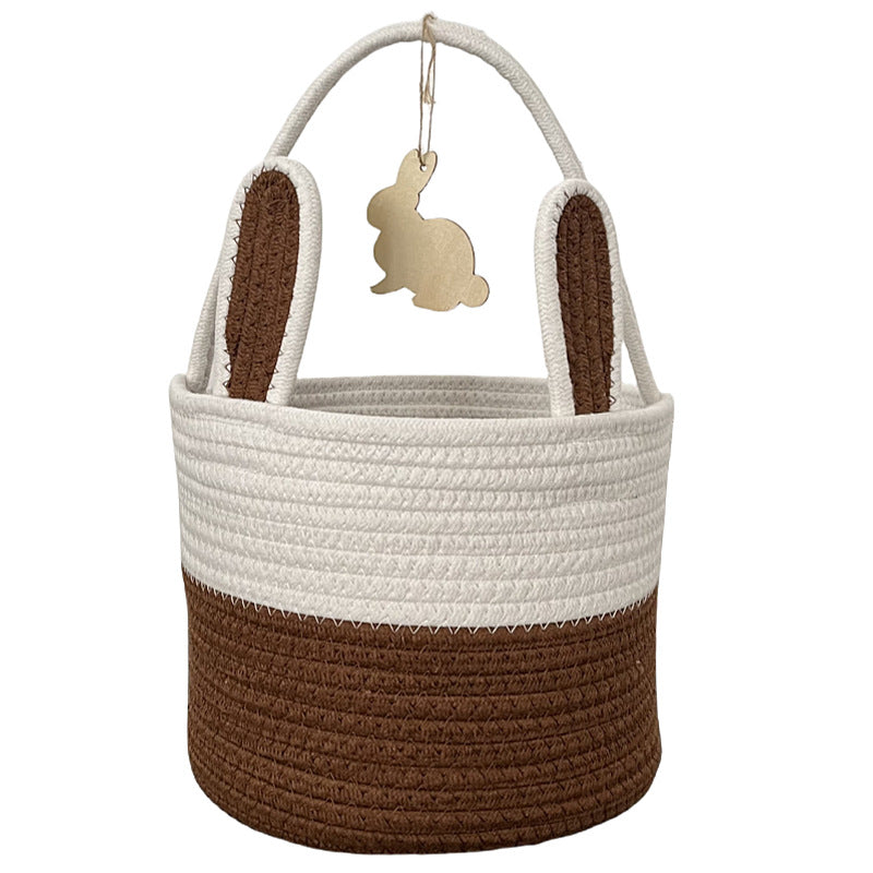Women Decorative Basket with Bunny Ear Accent Bowlift