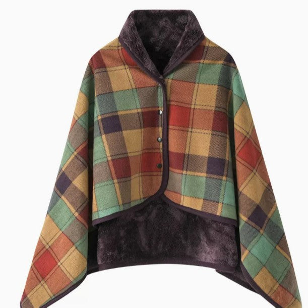 Women's stylish throw blanket with button closure Bowlift