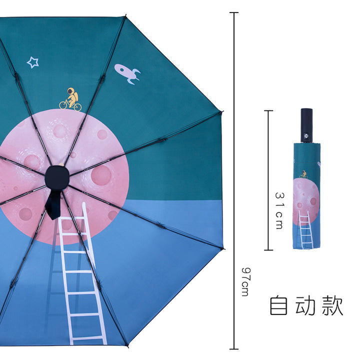 Women's Creative Graphic Umbrella Bowlift