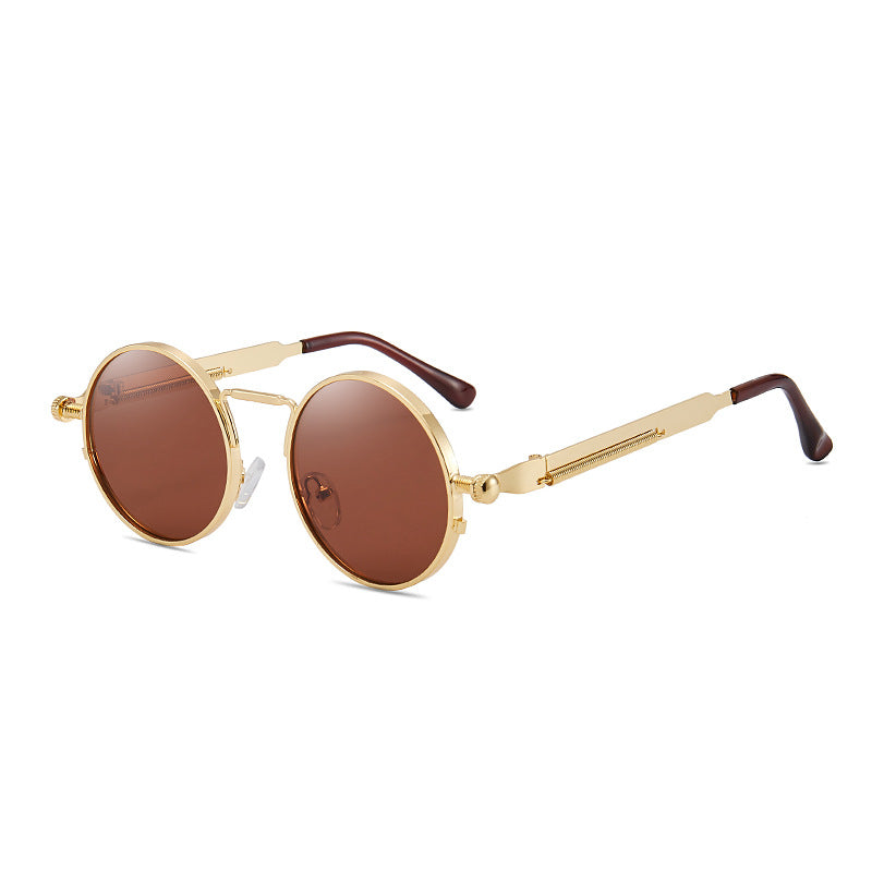Women elegant round metal glasses Bowlift