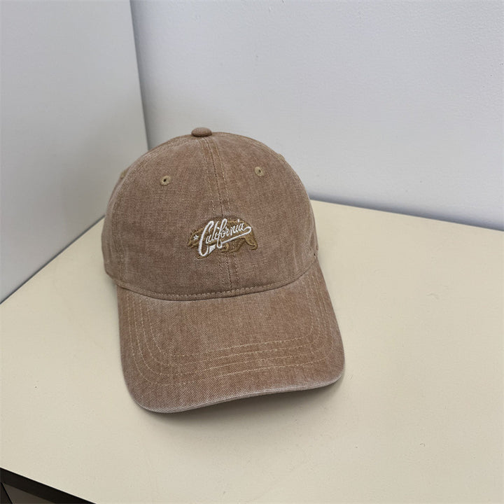 Women's Casual Vintage Embroidered Cap Bowlift