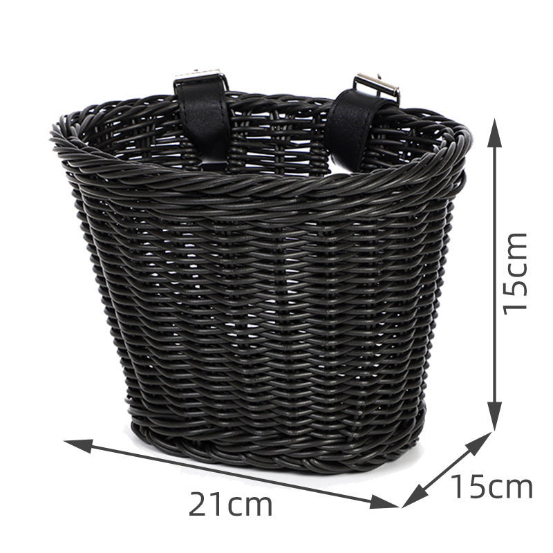 Stylish Woven Storage Basket with Handles Bowlift