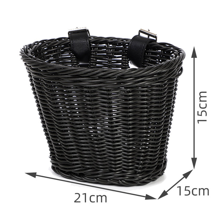 Stylish Woven Storage Basket with Handles Bowlift