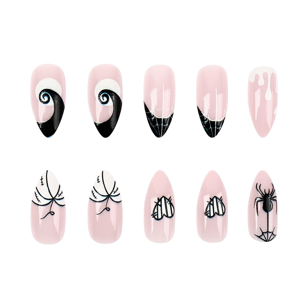 Halloween-Themed Articulated Press-On Nail Set Bowlift