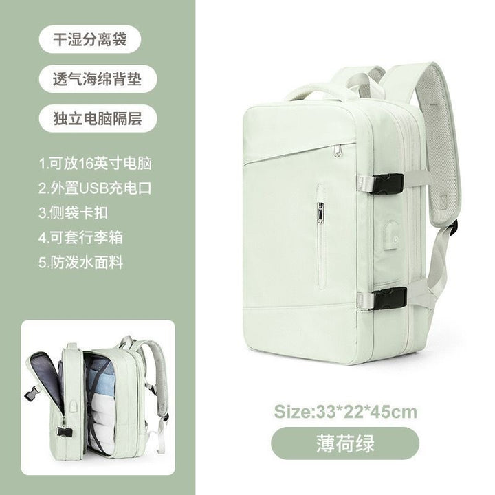 Multifunctional Laptop Backpack with USB Charging Port and Water-Repellent Material Bowlift