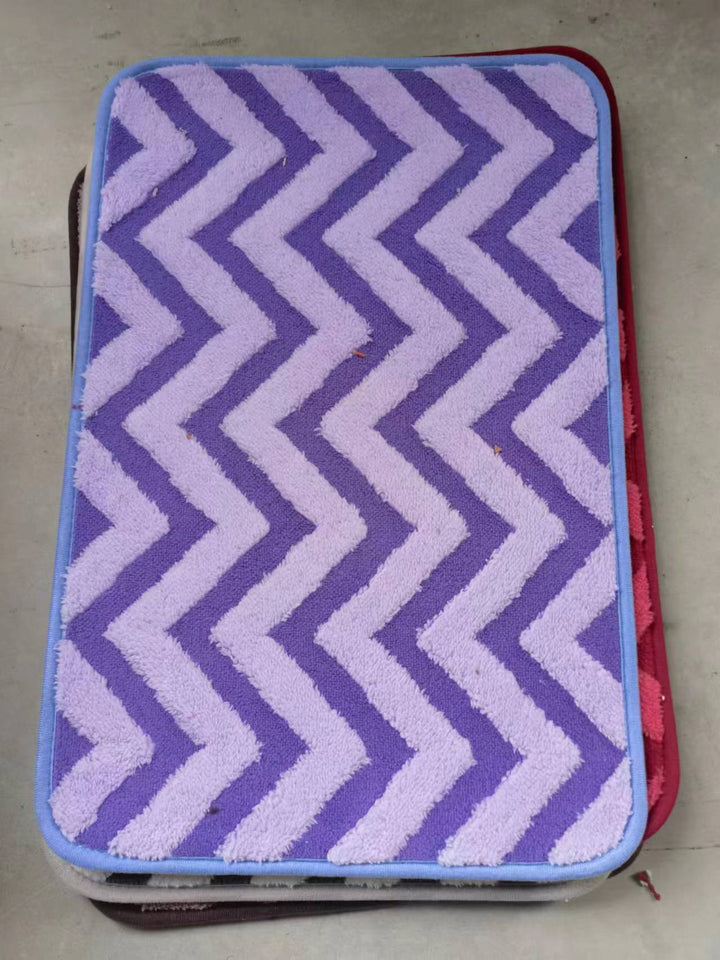Chevron Pattern Anti-Slip Bath Mat Bowlift
