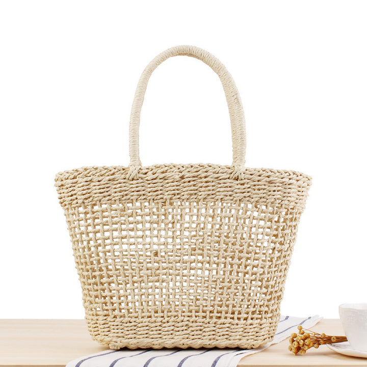 Handmade woven basket bag in Scandinavian style Bowlift