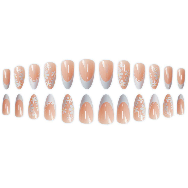 Artistic Floral Press-On Nail Design Bowlift 1788434567