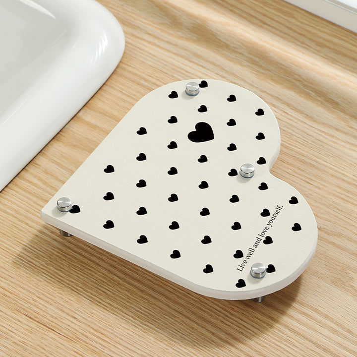 Heart-Shaped Bathroom Organizer