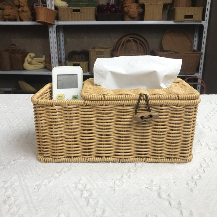Decorative Woven Tissue Box Holder Bowlift