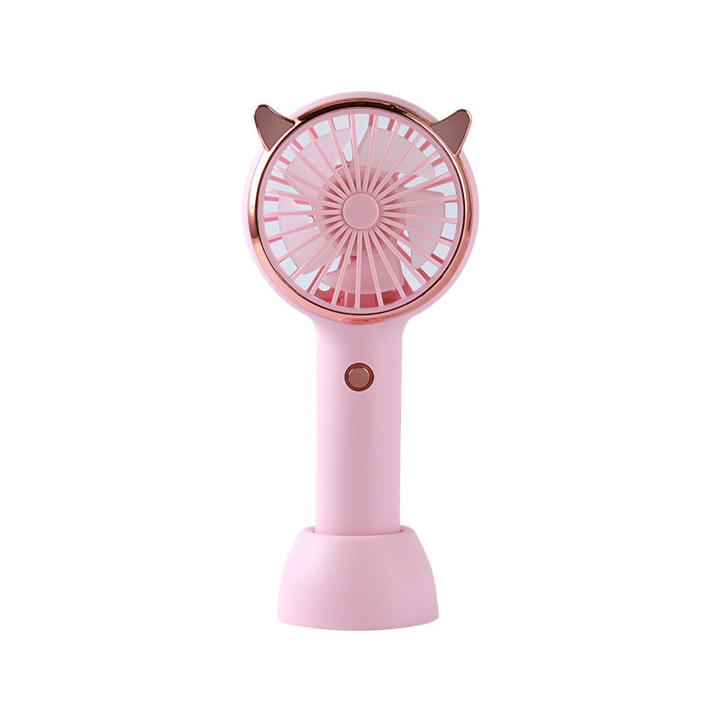 Women's portable hand fan with cat ears Bowlift