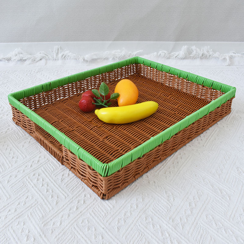 Multi-Functional Woven Serving Tray Bowlift