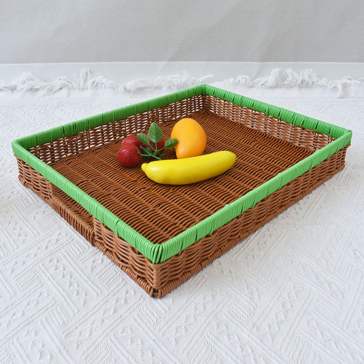 Multi-Functional Woven Serving Tray Bowlift