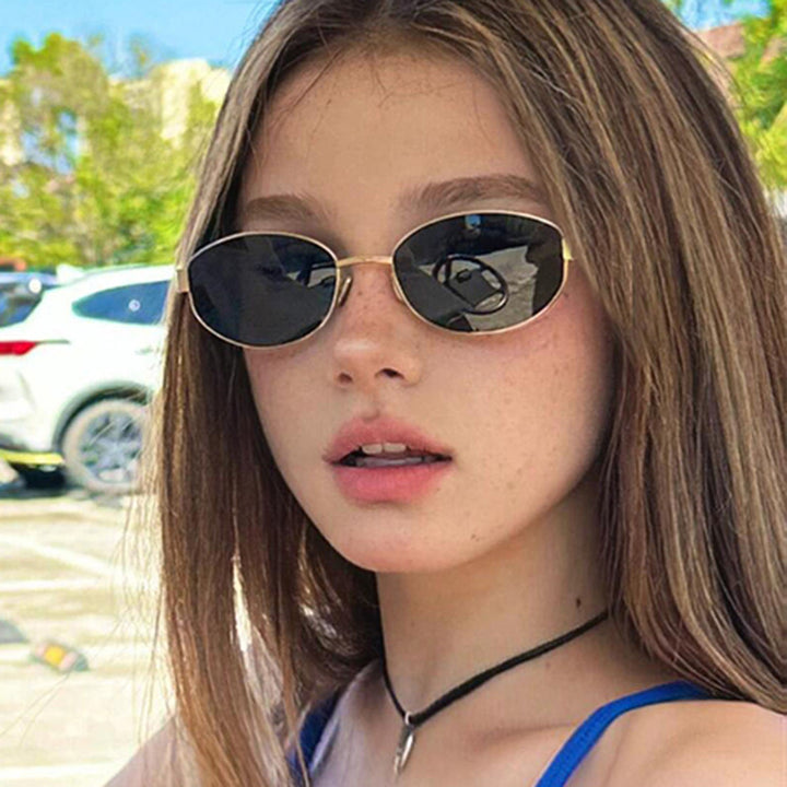 Women's stylish designer sunglasses with elegant metal frame Bowlift