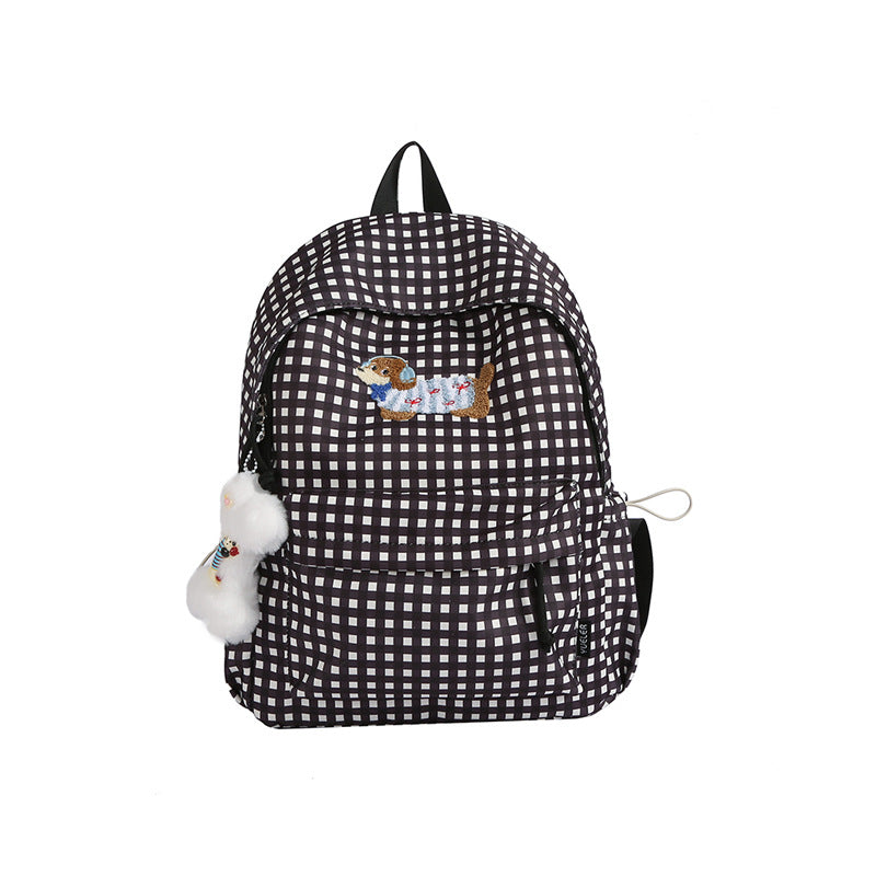 Charming Animal Embroidery Backpack Bowlift