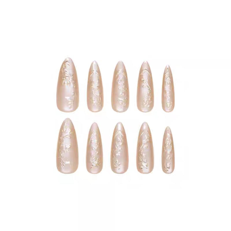 Artistic Sculpted Press-On Nails Bowlift