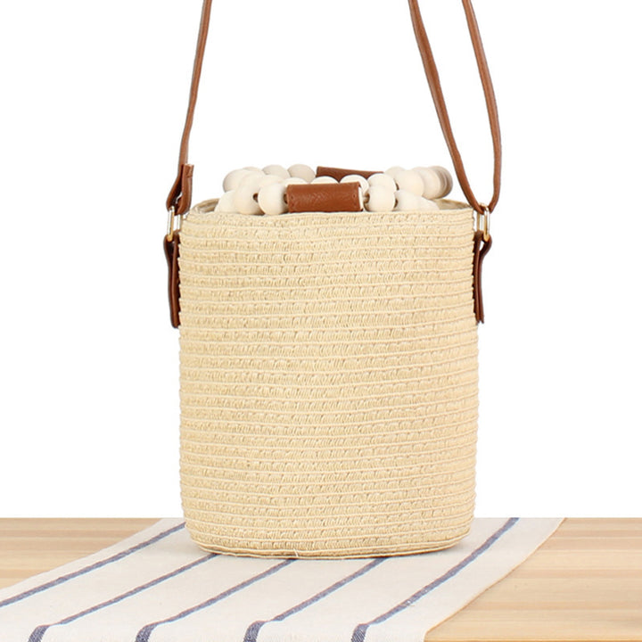 Handbag Made of Woven Natural Material Bowlift