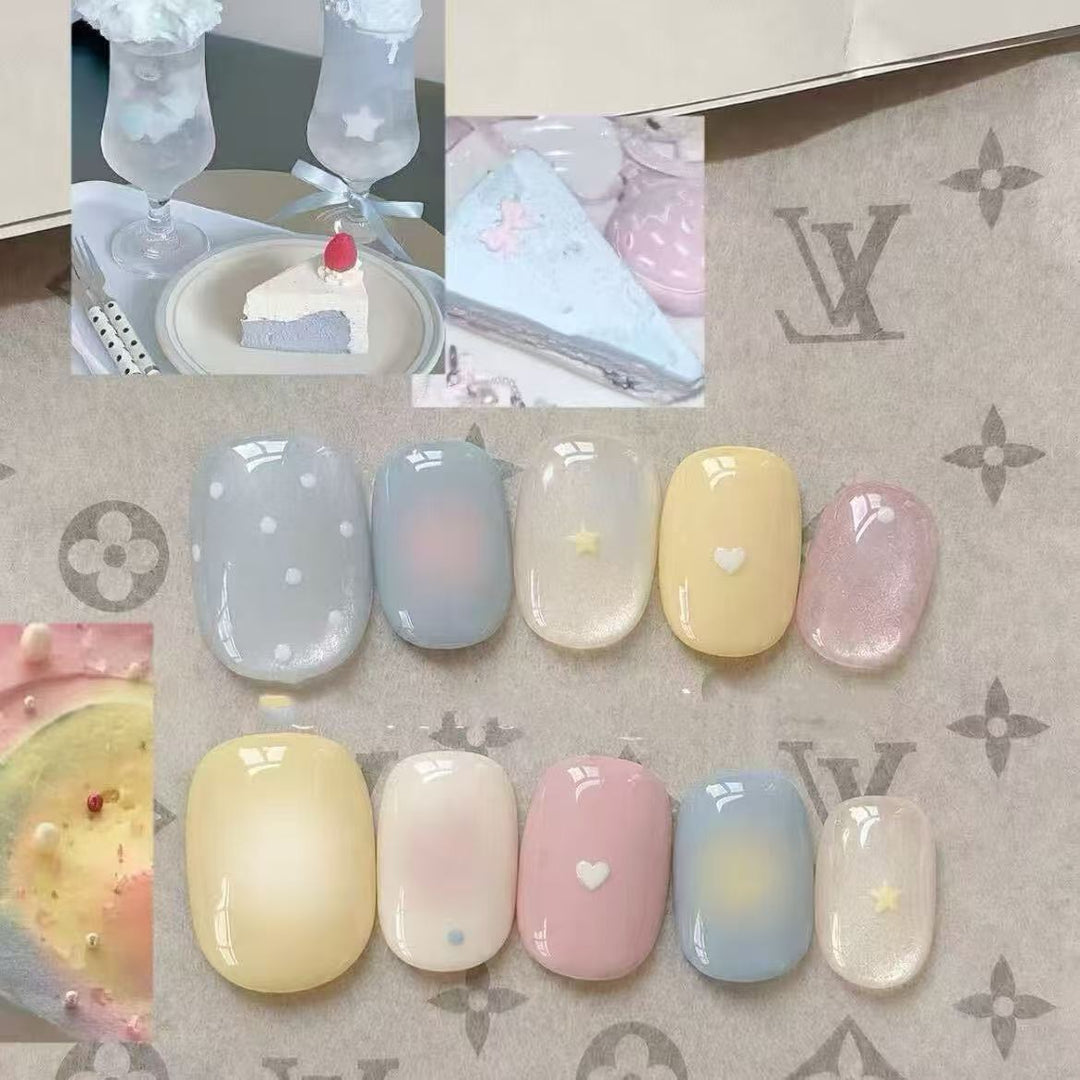 Romantic Heart-Themed Nail Art Set Bowlift