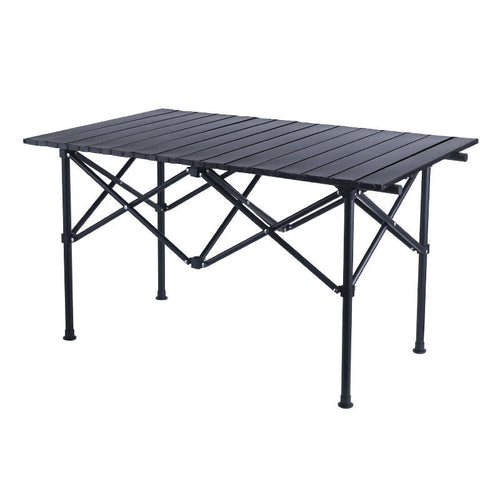 Foldable Camping Table With Lightweight Aluminum Frame And Carry Bag Bowlift